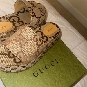 Gucci Platform Slides